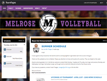 Tablet Screenshot of melrosevolleyball.com